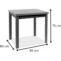 Jídelní stůl Adam 80 cm dub cremona torro/kašmír