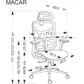 Kancelářská židle Macar černá