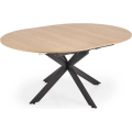 Rozkládací jídelní stůl ACORD 120/200 cm dub přírodní/černý