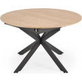 Rozkládací jídelní stůl ACORD 120/200 cm dub přírodní/černý
