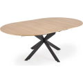 Rozkládací jídelní stůl ACORD 120/200 cm dub přírodní/černý