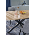 Rozkládací jídelní stůl ACORD 120/200 cm dub přírodní/černý