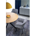 Rozkládací jídelní stůl ACORD 120/200 cm dub přírodní/černý
