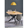 Rozkládací jídelní stůl ACORD 120/200 cm dub přírodní/černý