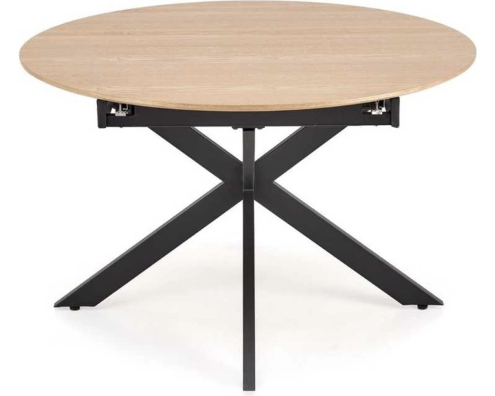 Rozkládací jídelní stůl ACORD 120/200 cm dub přírodní/černý