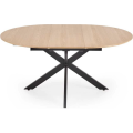 Rozkládací jídelní stůl ACORD 120/200 cm dub přírodní/černý