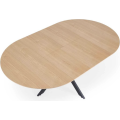Rozkládací jídelní stůl ACORD 120/200 cm dub přírodní/černý