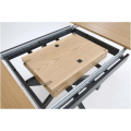 Rozkládací jídelní stůl ACORD 120/200 cm dub přírodní/černý