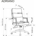 Otočné křeslo Adriano béžové