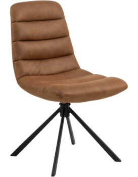 Designová jídelní židle Milford hnědá