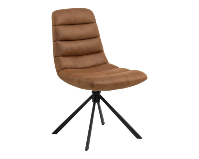 Designová jídelní židle Milford hnědá