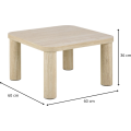 Konferenční stolek Solano 60 cm béžový travertin