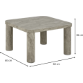 Konferenční stolek Solano 60 cm mramor šedý