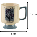 Porcelánový hrnek REJKA 300 ml krémový/modrý