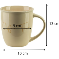 Porcelánový hrnek HENDIA 330 ml krémový
