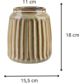 Váza Arina 18 cm béžová