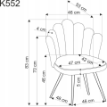 Jídelní křeslo K552 béžové