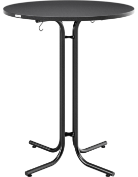 Cateringový skládací barový stůl Malik 80 cm šedý