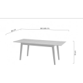 Jídelní rozkládací stůl Lazure 40 160/240 cm dub Rustikal/černý