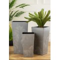 Květináč Porto 46x25 cm šedý beton
