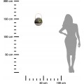 Nástěnný kovový květináč Hykel 20 cm šedý