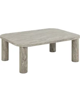 Konferenční stolek Solano 100 cm šedý mramor