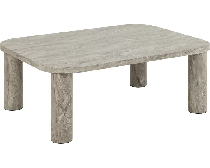 Konferenční stolek Solano 100 cm šedý mramor