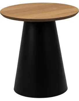Odkládací stolek Soli 45 cm černý/dub přírodní