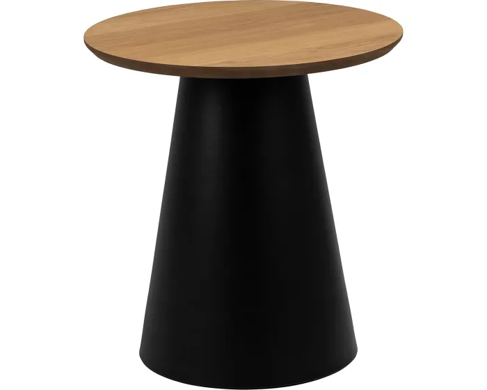 Odkládací stolek Soli 45 cm černý/dub přírodní