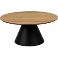 Konferenční stolek Soli 85 cm černý/dub přírodní