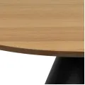 Konferenční stolek Soli 85 cm černý/dub přírodní