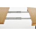 Rozkládací jídelní stůl SORBUS 100/200 cm dub craft zlatý/šedý