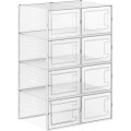 Plastové úložné boxy na boty Petty 8 ks čiré