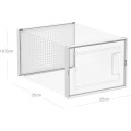 Plastové úložné boxy na boty Petty 8 ks čiré