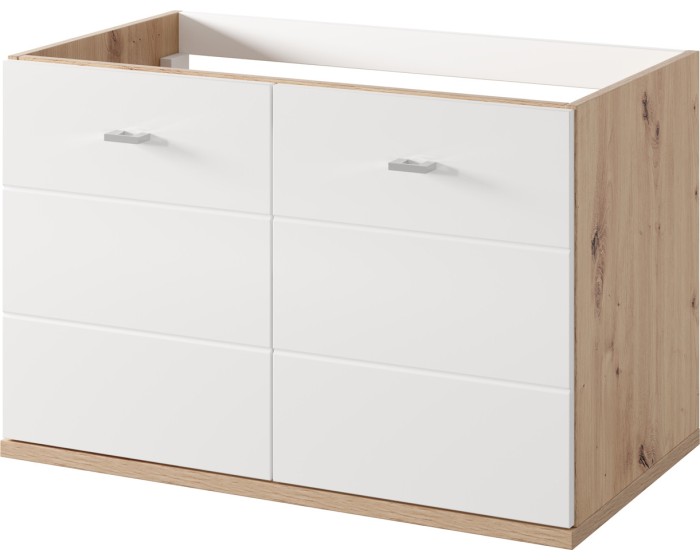 Závěsná skříňka pod umyvadlo Sting 38 80 cm dub Artisan/bílá