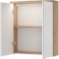 Závěsná zrcadlová skříňka s LED osvětlením Sting 56 60 cm dub Artisan