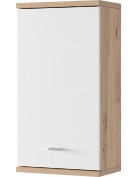 Závěsná horní koupelnová skříňka Sting 71 38 cm dub Artisan/bílá