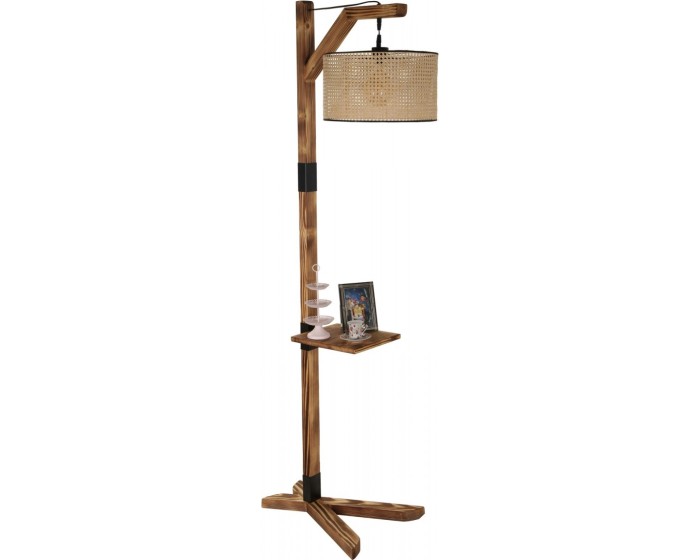 Stojací lampa Liza 185 cm světle hnědá