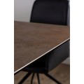 Jídelní rozkládací stůl Irwine 200/240 cm hnědý/černý