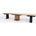 Jídelní rozkládací stůl Venetto 160/410 cm dub Craft zlatý/černý