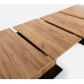 Jídelní rozkládací stůl Venetto 160/410 cm dub Craft zlatý/černý