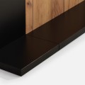 Jídelní rozkládací stůl Venetto 160/410 cm dub Craft zlatý/černý