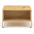 Konferenční stolek Bilbao 60 cm dub artisan/bílý