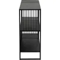 Knihovna Strington 120 cm mramorově černá