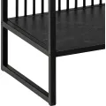 Knihovna Strington 120 cm mramorově černá
