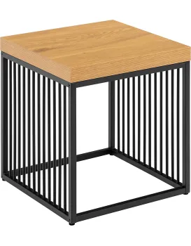 Odkládací stolek Strington 40 cm dub divoký/černý