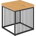 Odkládací stolek Strington 40 cm dub divoký/černý