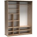 Šatní skříň Moderno se zrcadlem 179 cm dub Artisan