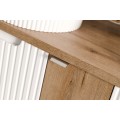 Závěsná skříňka pod umyvadlo Nova Oak s deskou 100 cm bílá/dub evoke