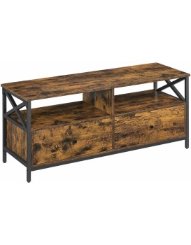 Televizní stolek Vasagle Nuros 120 cm hnědý/černý